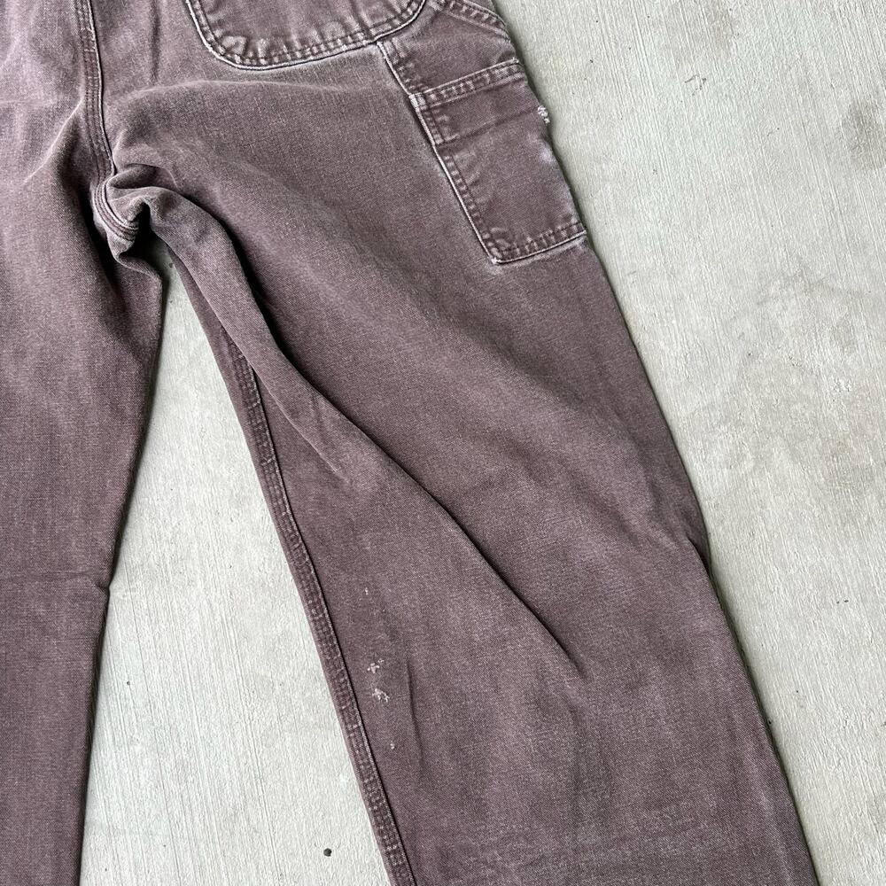 Carhartt faded brown double knee work wear carpenter pants - Picture 11 of 13